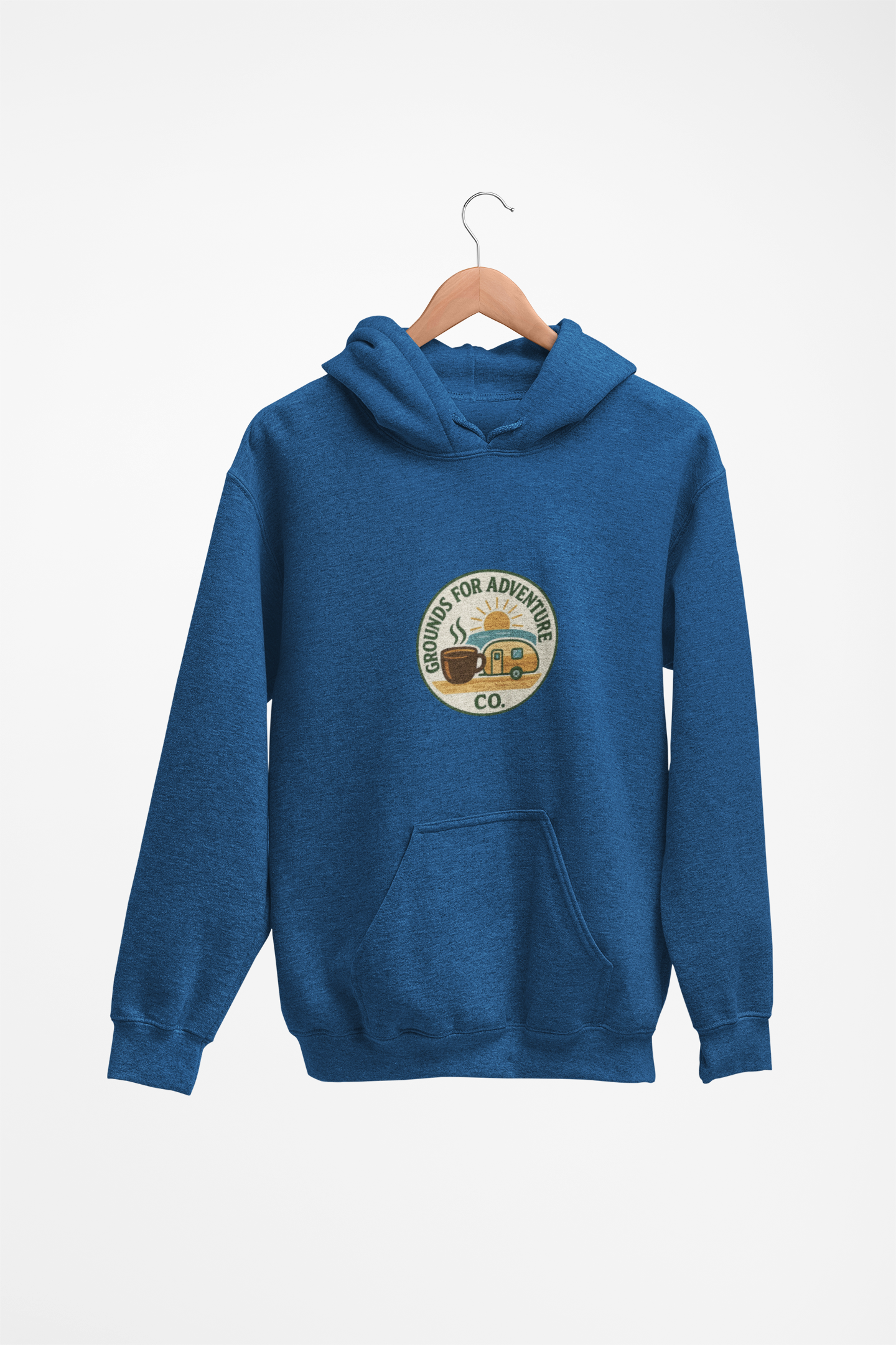 Camper Beach Scene Hoodie