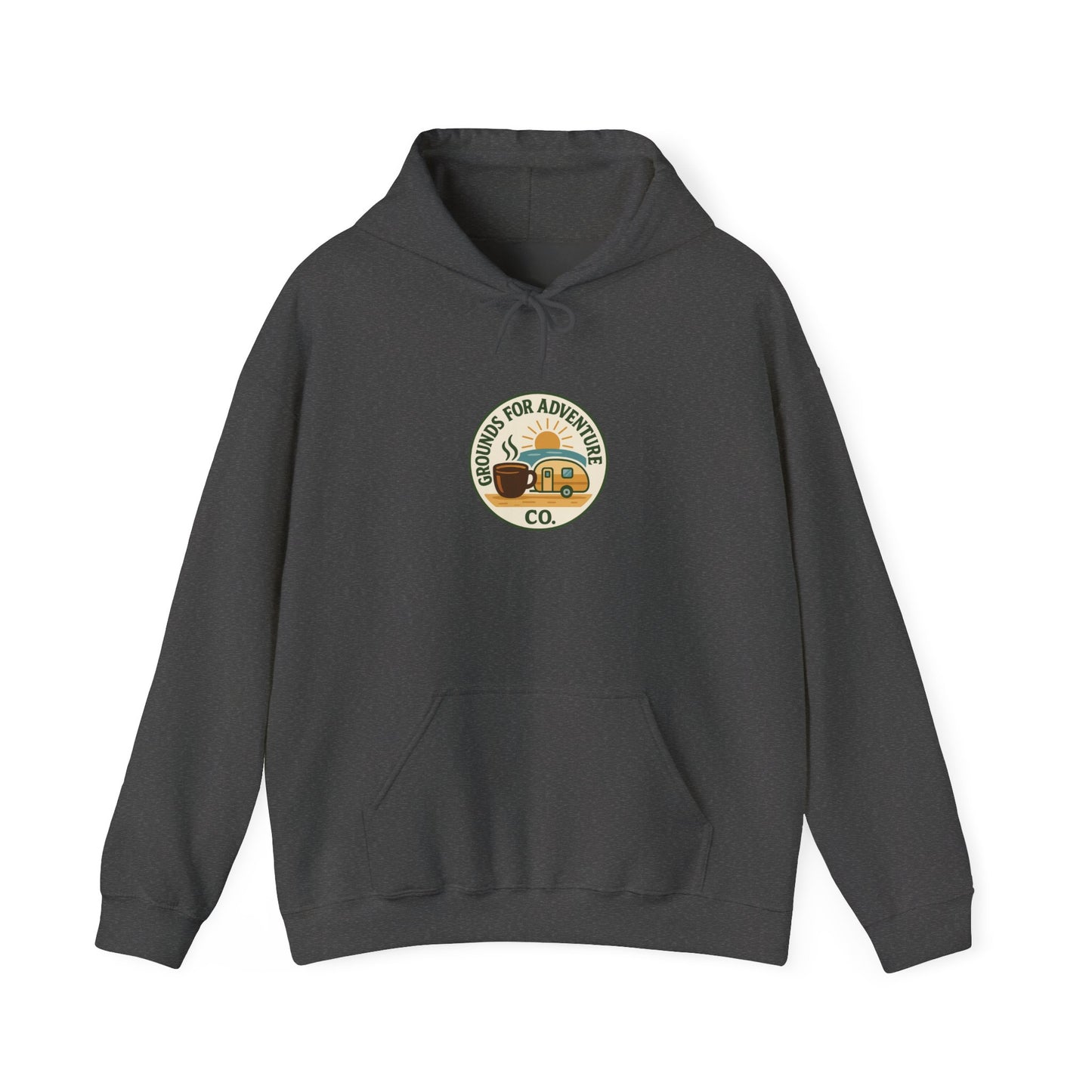 Camper Beach Scene Hoodie