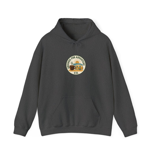 Camper Beach Scene Hoodie