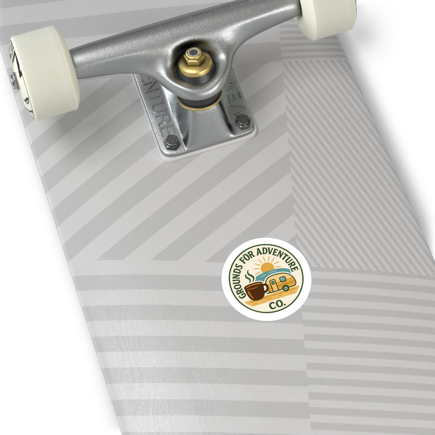 Round Sticker - Beach Scene