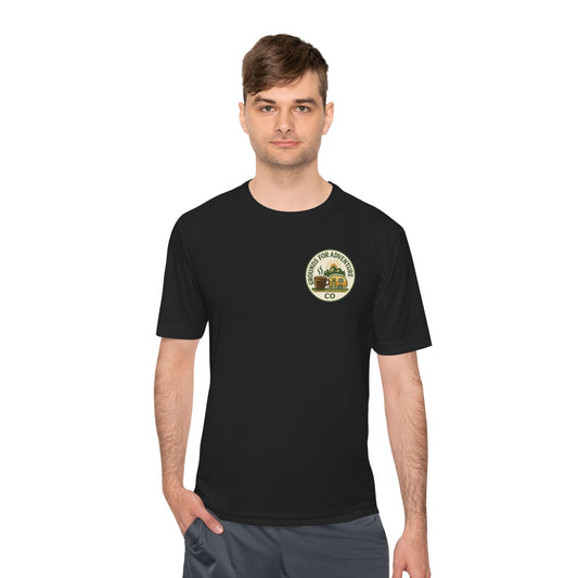 Mountain Scene Camper Moisture Wicking Tee