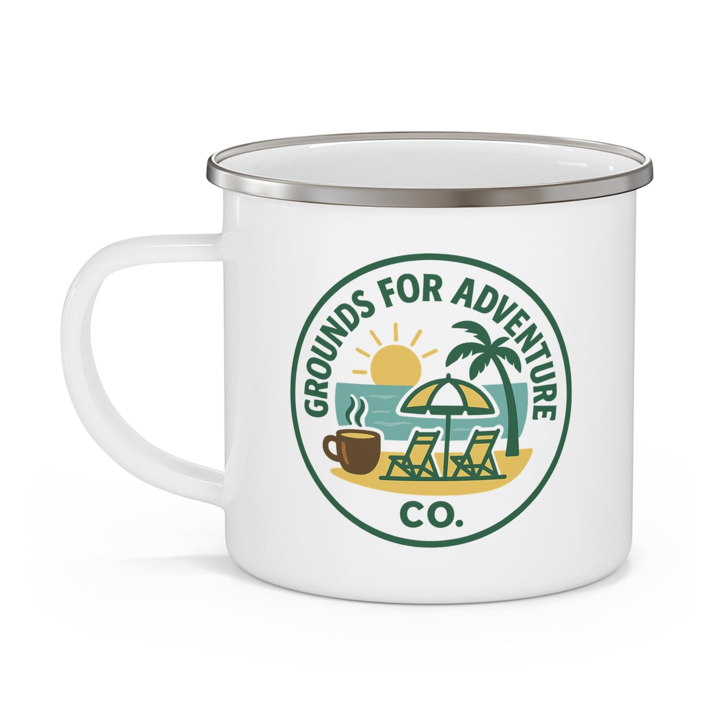 Camping Mug - Beach Scene