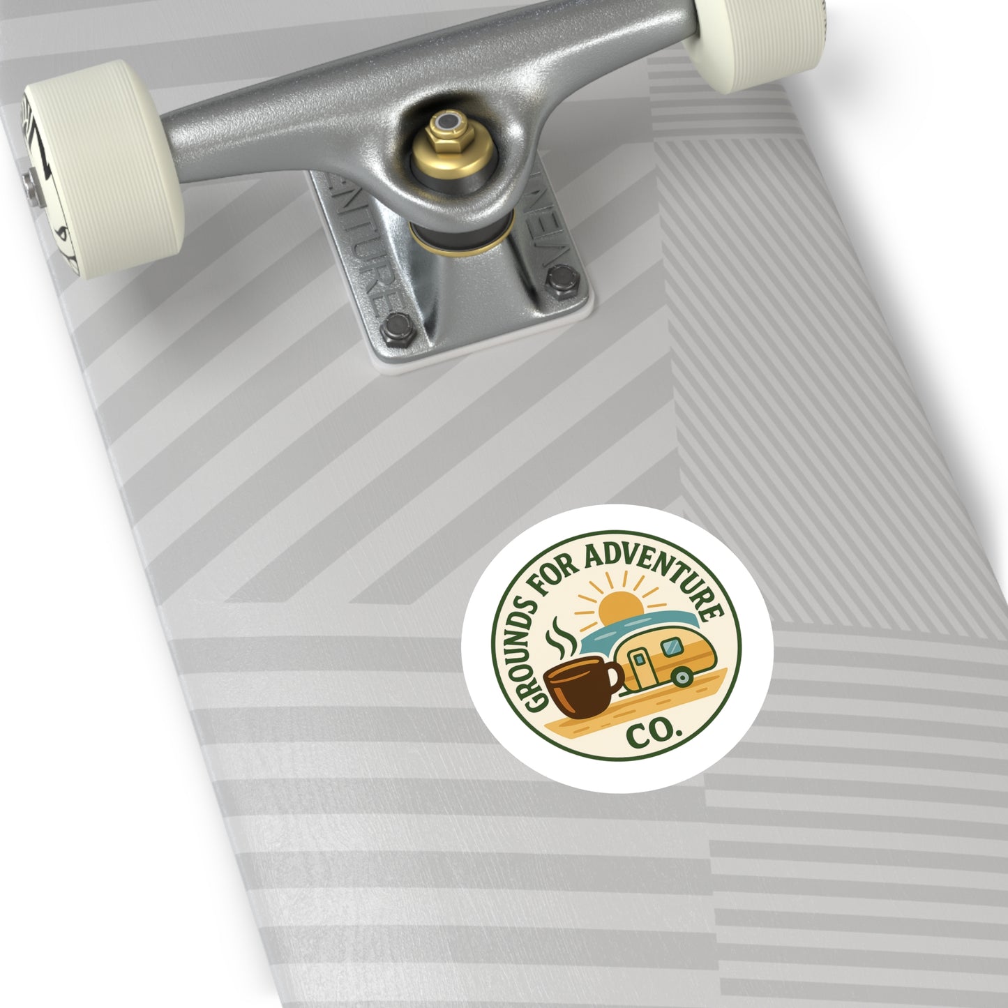 Round Sticker - Beach Scene
