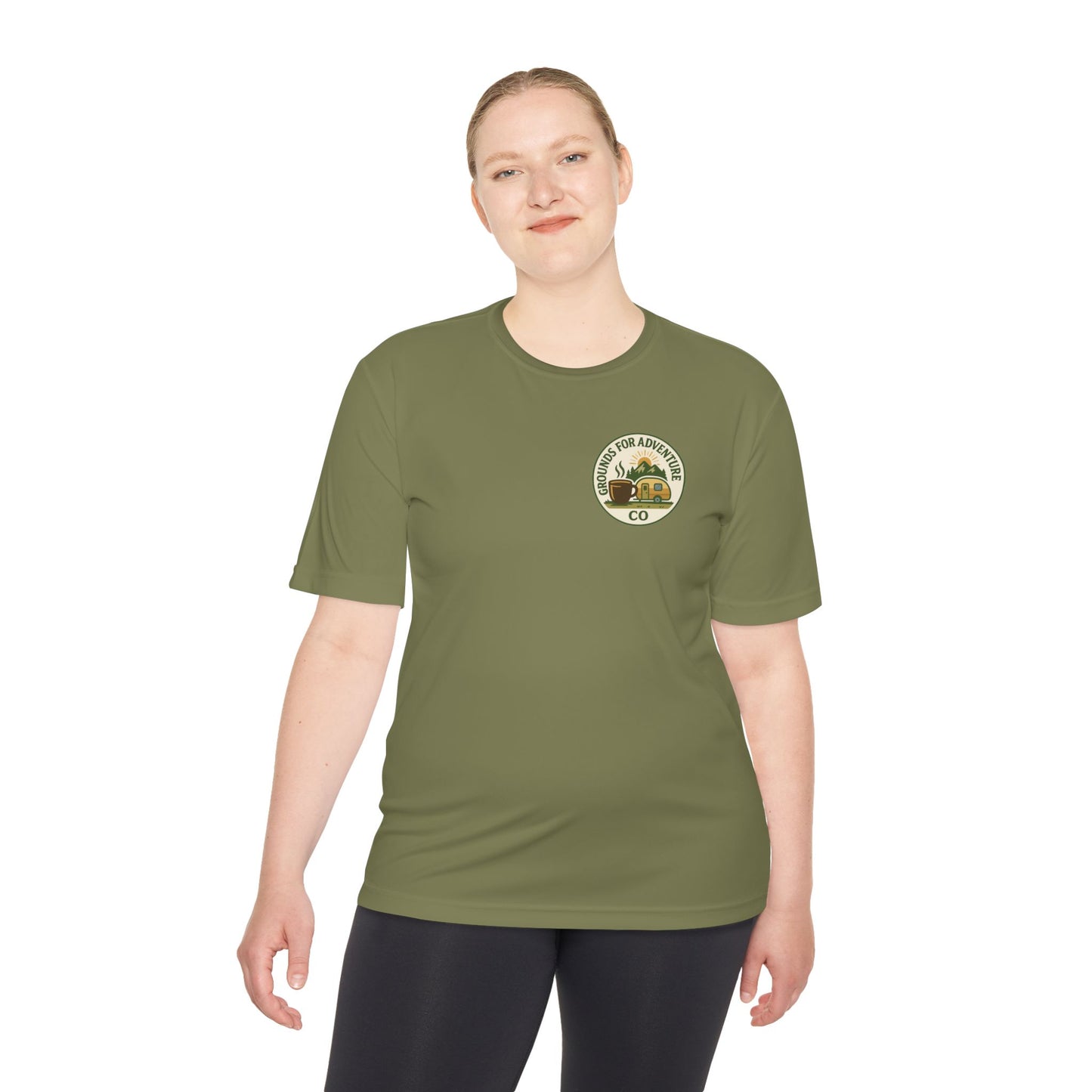Mountain Scene Camper Moisture Wicking Tee