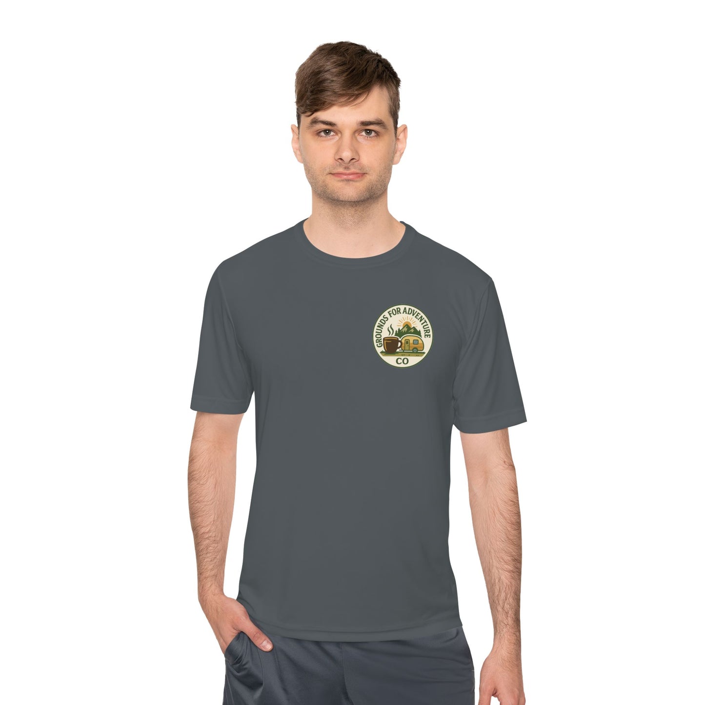 Mountain Scene Camper Moisture Wicking Tee