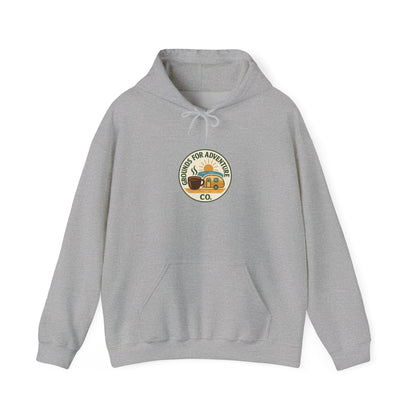 Camper Beach Scene Hoodie
