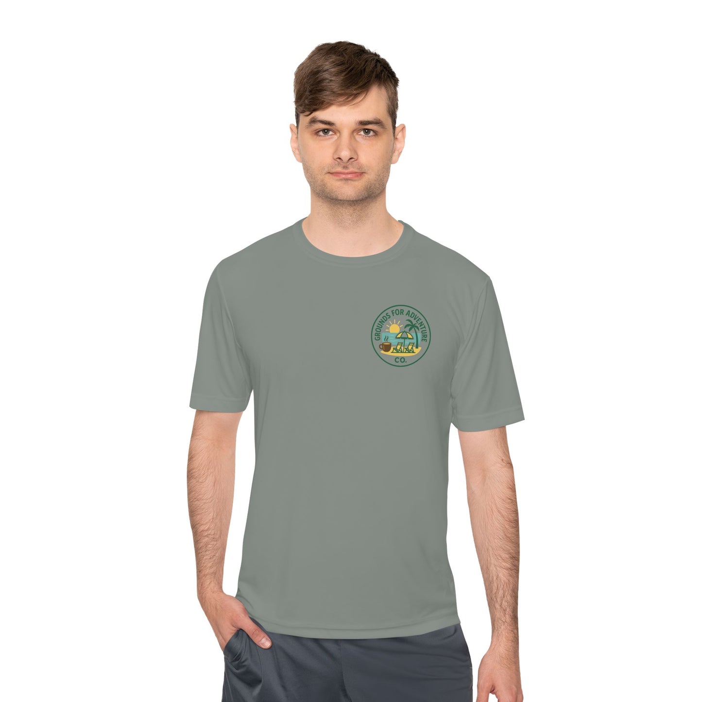 Beach Scene Moisture Wicking Tee