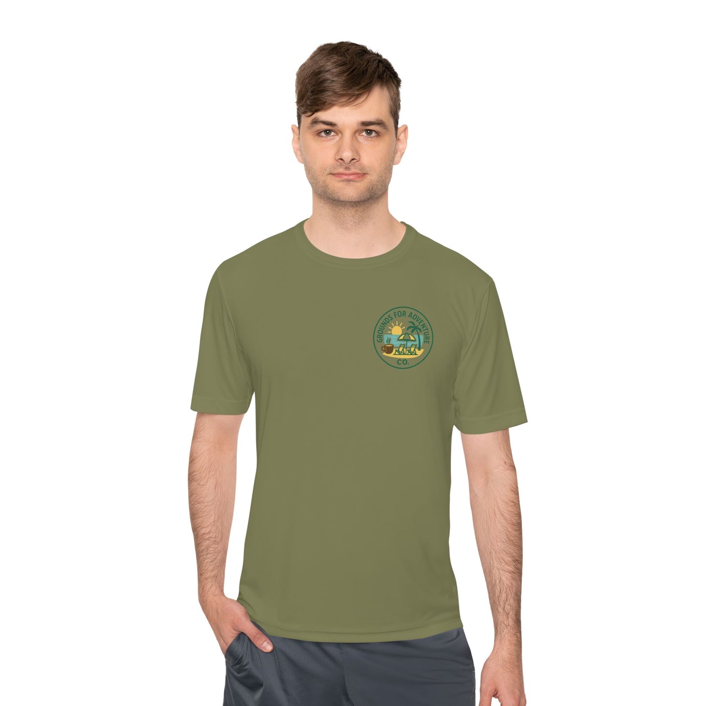 Beach Scene Moisture Wicking Tee