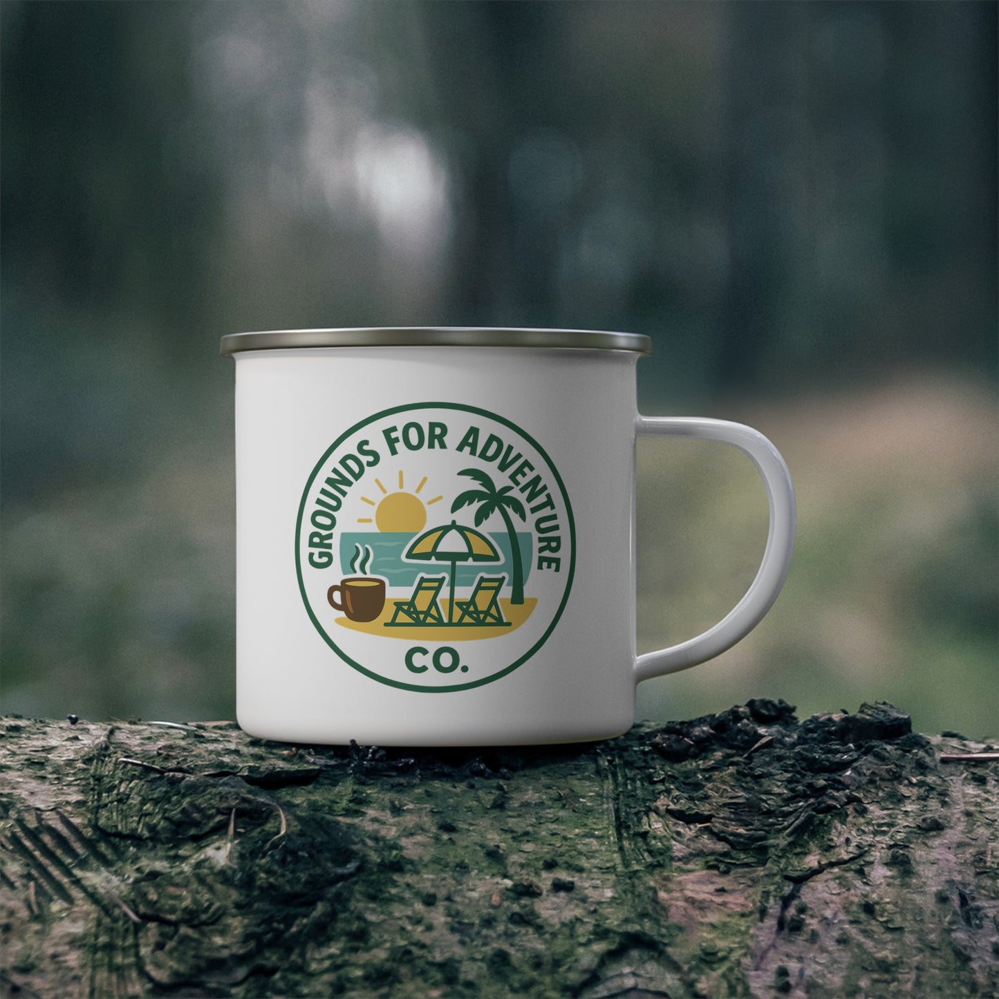 Camping Mug - Beach Scene