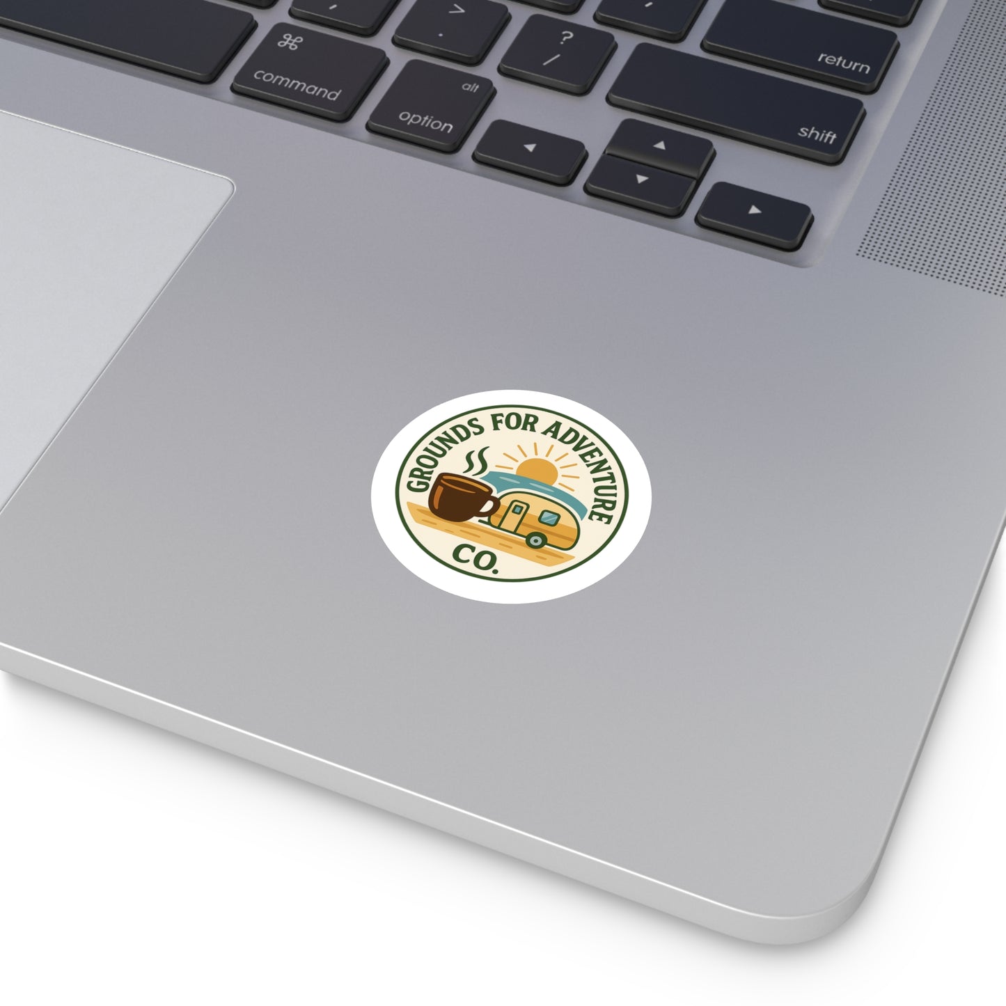 Round Sticker - Beach Scene